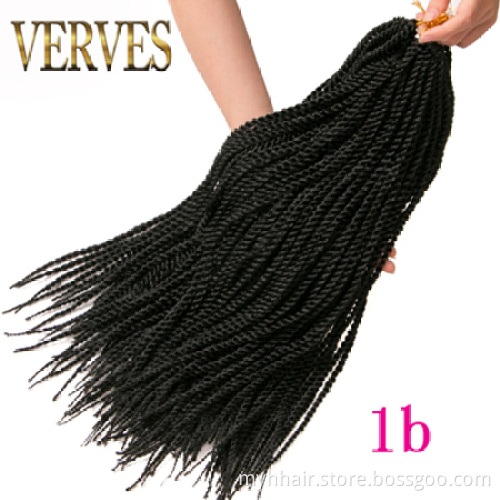 Purple Twist Ombre Crochet Braids 30 strands/pack 18 inch,small Senegalese Twist Hair Synthetic Braiding Hair extension